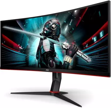Монитор 34" AOC CU34G2 (CU34G2) черно-красный