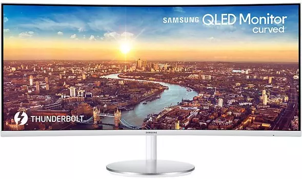 Монитор 34" Samsung C34J791WTI (LC34J791WTIXCI) бело-серебристый