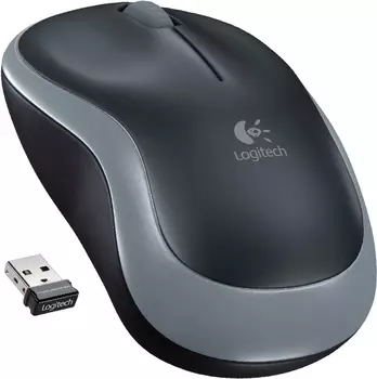 Мышь беспроводная Logitech M185 (910-002238) черно-серая