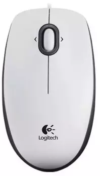 Мышь проводная Logitech M100 (910-005004) белая