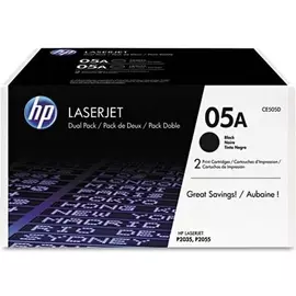 Набор лазерных картриджей HP 05A Black (CE505D)