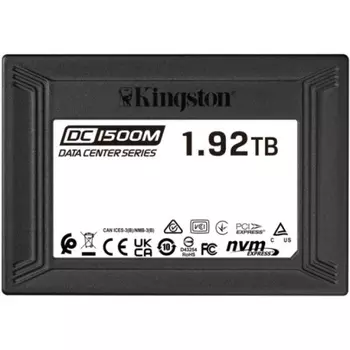 Накопитель SSD 1.92 Тб Kingston DC1500M (SEDC1500M/1920G) 2.5" U.2 PCI-E 3.0 x4 NVMe