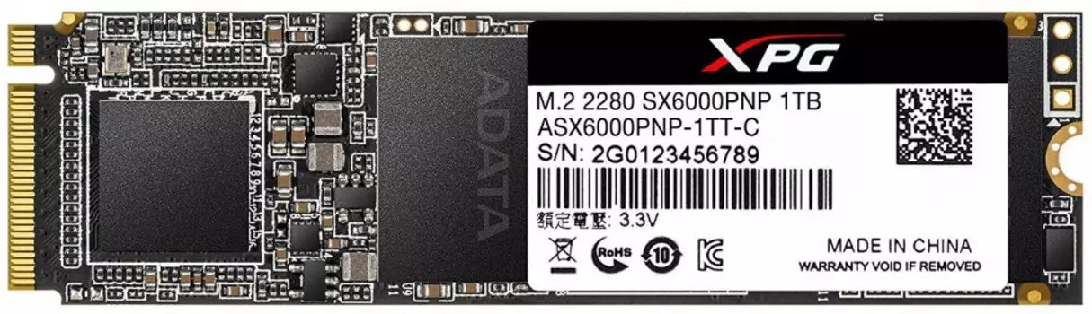 Накопитель SSD 1 Тб A-Data XPG SX6000 Pro (ASX6000PNP-1TT-C) M.2 2280