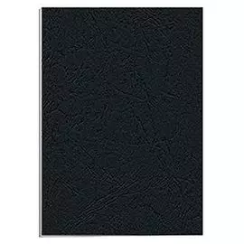 Обложки для переплёта Fellowes A4 (100шт), теснение под кожу, черные, Delta FS-53738