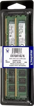 Оперативная память DIMM 16 Гб DDR3 1600 МГц Kingston (KVR16N11K2/16) PC3-12800, 2x8 Гб KIT