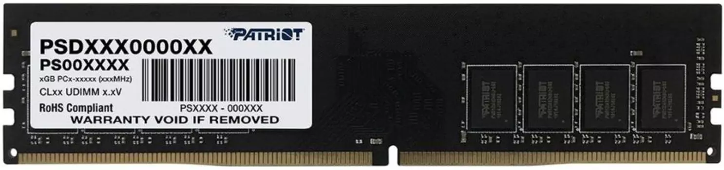 Оперативная память DIMM 16 Гб DDR4 2666 МГц Patriot Signature Line (PSD416G266681) PC4-21300