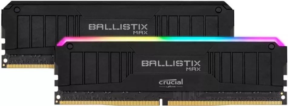 Оперативная память DIMM 32 Гб DDR4 4000 МГц Crucial Ballistix MAX Black (BLM2K16G40C18U4B) PC4-32000 2x16 Гб