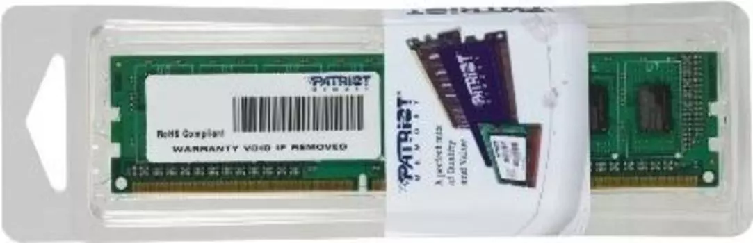 Оперативная память DIMM 8 Гб DDR3 1600 МГц Patriot (PSD38G16002) PC3-12800