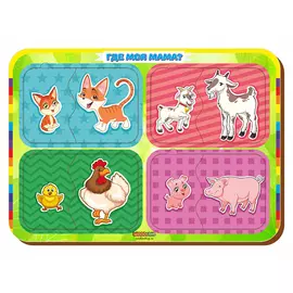 Пазл WOODLAND 012402 Где моя мама? 2.