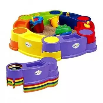 ПЛАСТИК ЦЕНТР Сборная песочница "Радуга" (С 361)