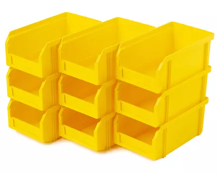 Пластиковый ящик Стелла-техник V-1-К9-желтый