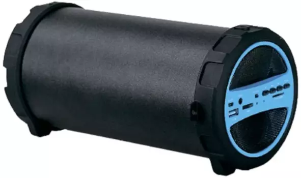 Портативная акустика Hyundai H-PAC220 черный/голубой