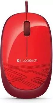 Мышь проводная Logitech M105 (910-002945) красная