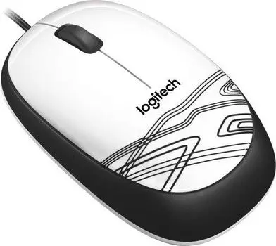 Мышь проводная Logitech M105 (910-002944) черно-белая