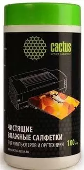 Салфетки для компьютеров и оргтехники Cactus CS-T1002