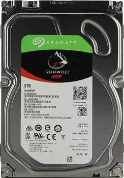 Серверный жесткий диск 3 Тб Seagate Ironwolf NAS (ST3000VN007) 3.5", SATA-III, 5900 об/мин