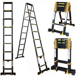 Стремянка телескопическая Raybe RD350 3,5 м