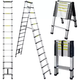 Стремянка телескопическая UPU Ladder UPT512 3,8 м