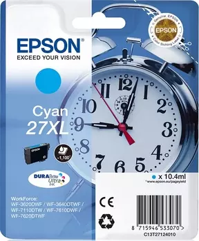 Струйный картридж Epson 27XL Cyan (C13T27124022)