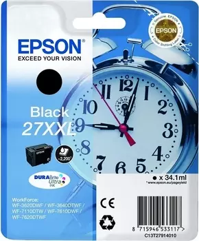 Струйный картридж Epson 27XXL Black (C13T27914022)