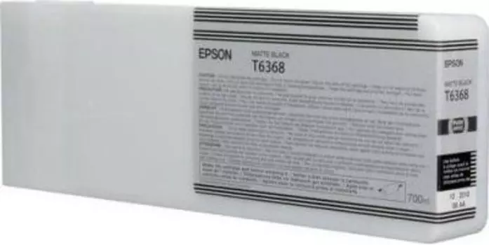 Струйный картридж Epson T6368 Matte Black (C13T636800)