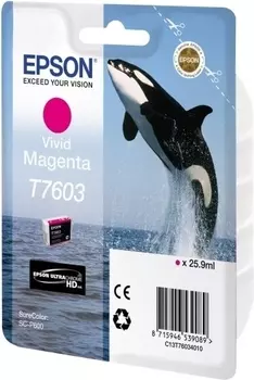 Струйный картридж Epson T7603 Magenta (C13T76034010)
