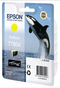 Струйный картридж Epson T7604 Yellow (C13T76044010)