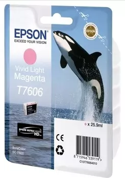 Струйный картридж Epson T7606 Light Magenta (C13T76064010)