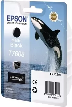Струйный картридж Epson T7608 Matte Black (C13T76084010)
