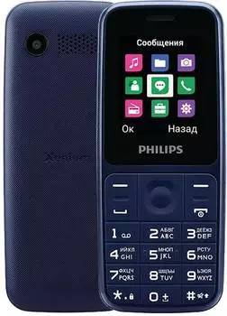 Телефон Philips Xenium E125 (867000159817) синий 2Sim