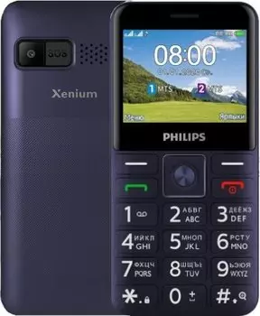 Телефон Philips Xenium E207 (867000174125) синий 2Sim