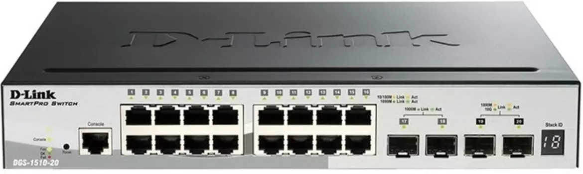 Управляемый коммутатор D-Link DGS-1510-20/A1A