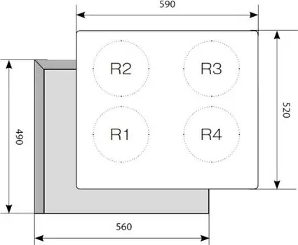 Варочная панель LEX EVI 640-1 BL