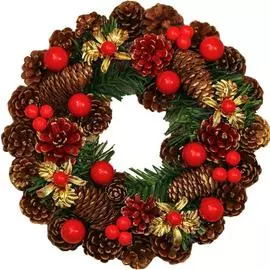 Венок новогодний декоративный Jewel Night (BC-546) 0,26x0,26 м