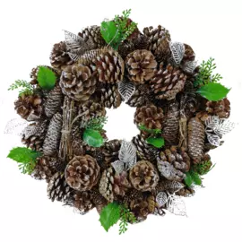 Венок новогодний декоративный Jewel Night (BC-595) 0,38x0,38 м