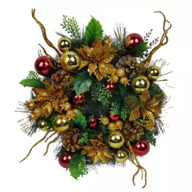 Венок новогодний декоративный Jewel Night (BC-632) 0,3x0,3 м
