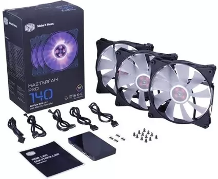 Вентилятор для корпуса Cooler Master MasterFan Pro 140 Air Flow RGB (MFY-F4DC-083PC-R1)