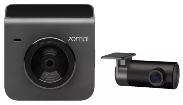 Видеорегистратор 70mai Dash Cam A400 + Rear Cam RC09, 2 камеры, серый