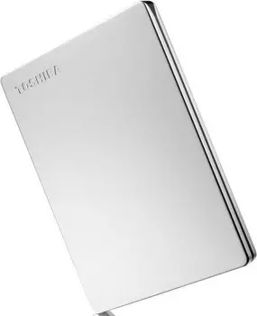 Внешний жесткий диск 2 Тб Toshiba Canvio Slim (HDTD320ES3EA) Micro USB Type-B, серебристый