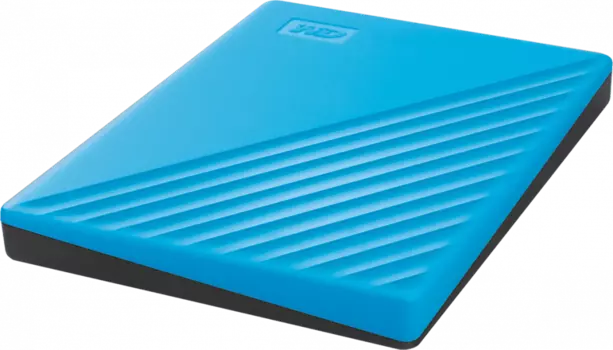 Внешний жесткий диск 2 Тб Western Digital My Passport (WDBYVG0020BBL-WESN) Micro USB Type-B, голубой