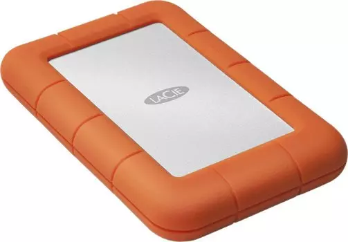 Внешний жесткий диск 4 Тб Lacie Rugged Mini (LAC9000633) USB Type C, оранжевый