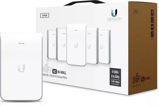 Wi-Fi точка доступа Ubiquiti UniFi AP AC In-Wall (5 шт)