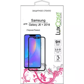 Защитное стёкло LuxCase для Samsung J6+ 2018 черное