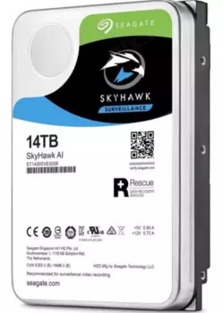 Жесткий диск 14 Тб Seagate SkyHawk AI Surveilance (ST14000VE0008) 3.5", SATA-III, 7200 об/мин
