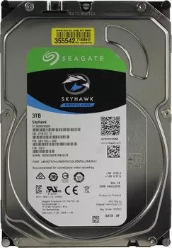 Жесткий диск 3 Тб Seagate SkyHawk Surveilance (ST3000VX009) 3.5", SATA-III, 5400 об/мин