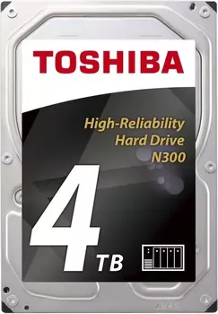 Жесткий диск 4 Тб Toshiba N300 (HDWQ140EZSTA) 3.5", SATA-III, 7200 об/мин