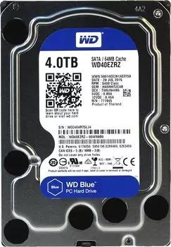 Жесткий диск 4 Тб Western Digital WD Blue (WD40EZRZ) 3.5", SATA-III, 5400 об/мин