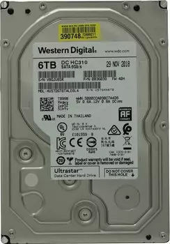 Жесткий диск 6 Тб Western Digital Ultrastar 7K6 (0B36039) (HUS726T6TALE6L4) 3.5", SATA-III, 7200 об/мин