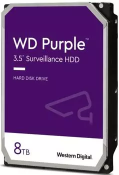 Жесткий диск 8 Тб Western Digital Purple (WD84PURZ) 3.5", SATA, 5640 об/мин