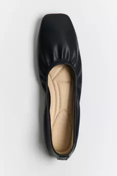 Балетки мягкие с квадратным носом